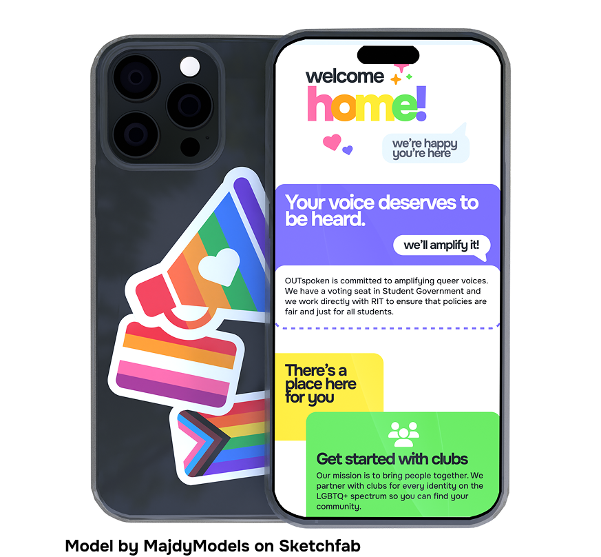 phones with outspoken stickers
